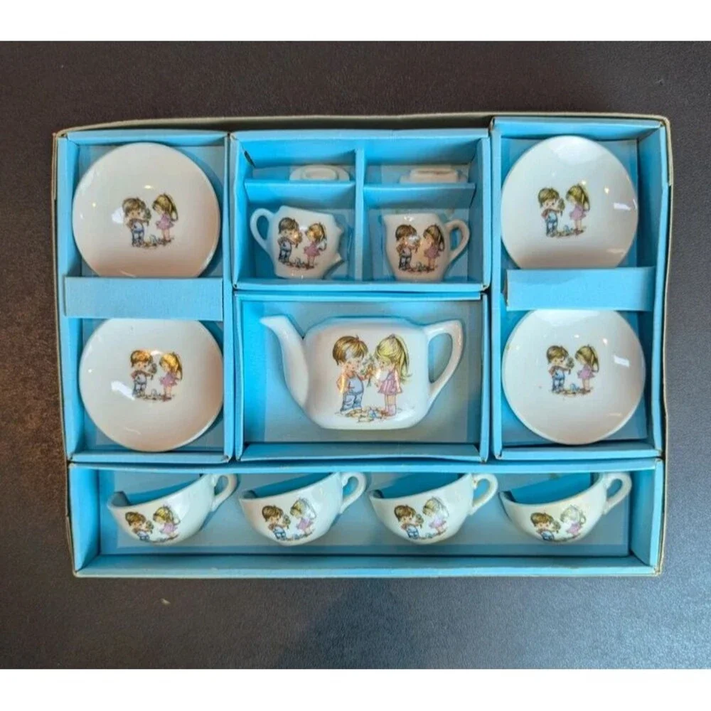 Toy China Tea Set Vintage 1980's Made in Japan